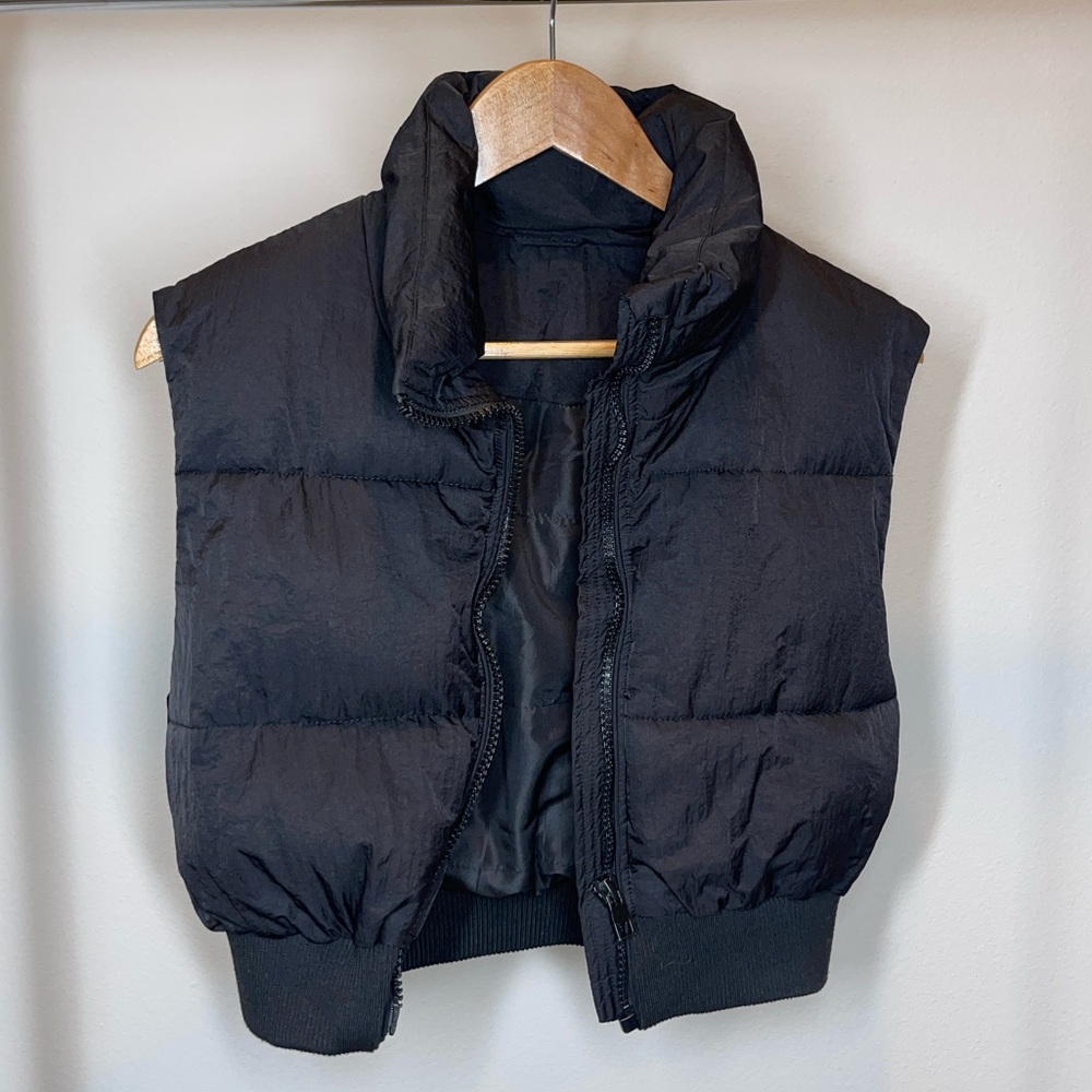 Cropped Puffer Vest petite XS